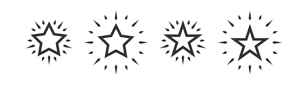 Ícono de estrella Mejor calificación Símbolo de éxito Elemento favorito