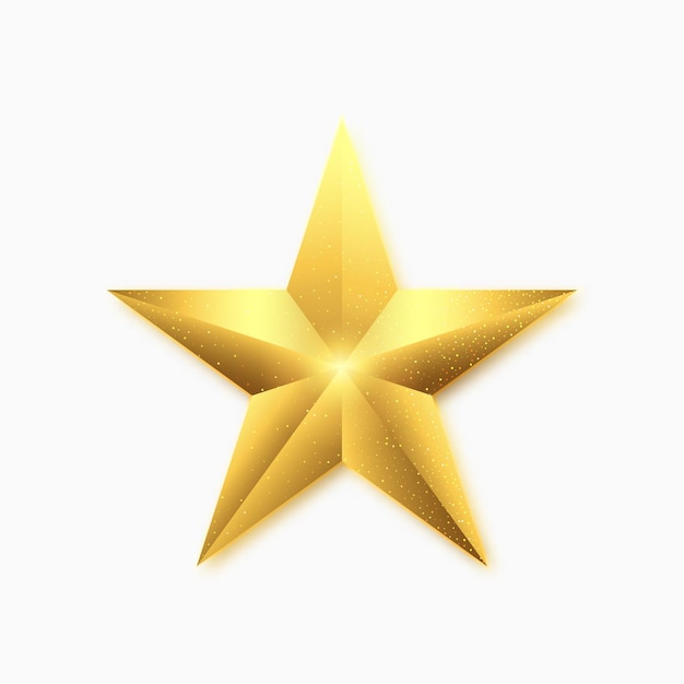 Icono de estrella para proyectos de diseño gráficoEstrella dorada brillante