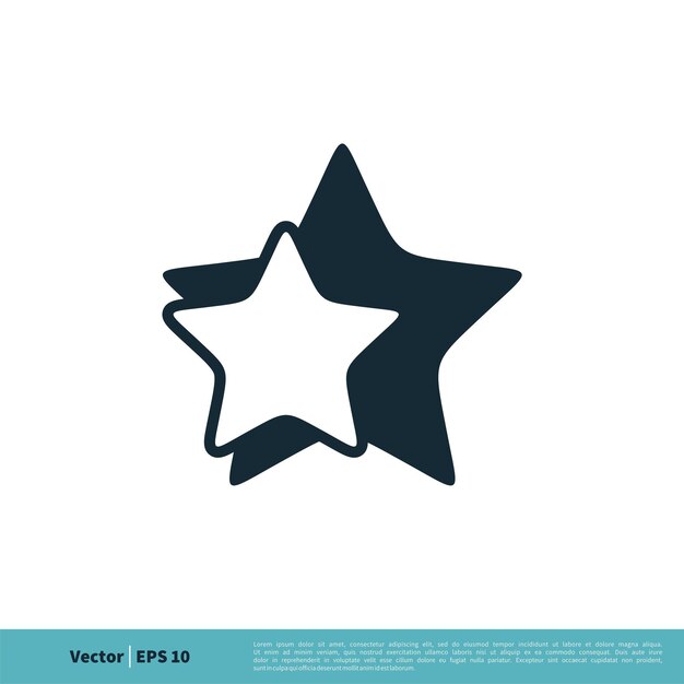 Icono de estrella Vector Logo Plantilla Ilustración Diseño Vector EPS 10