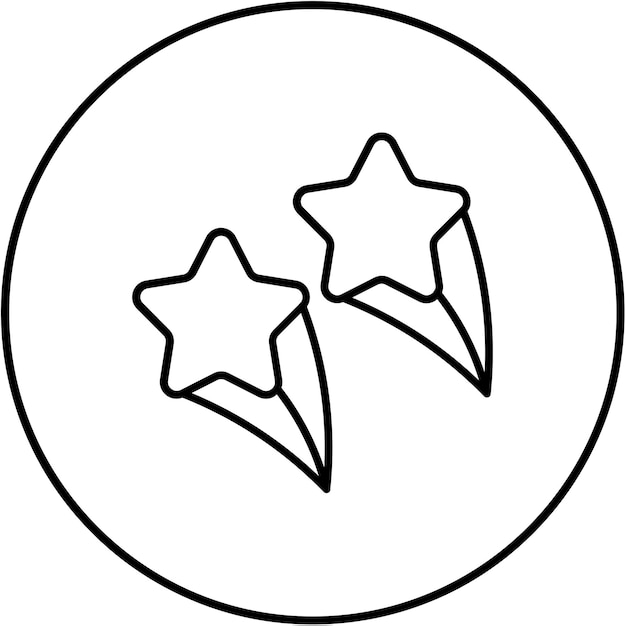 Icono de las estrellas fugaz