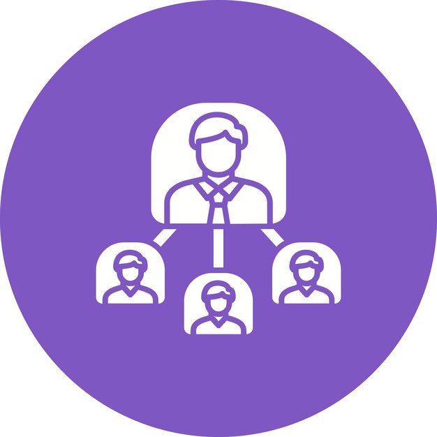 Ícono de la estructura de la organización