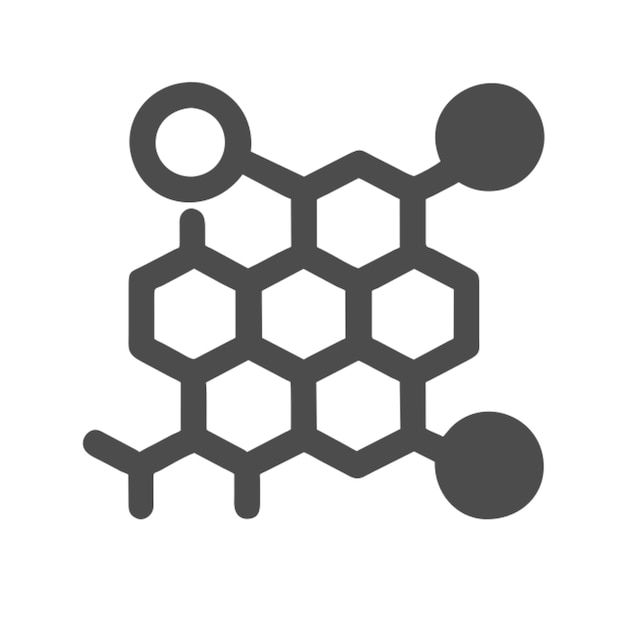 El icono de la estructura química