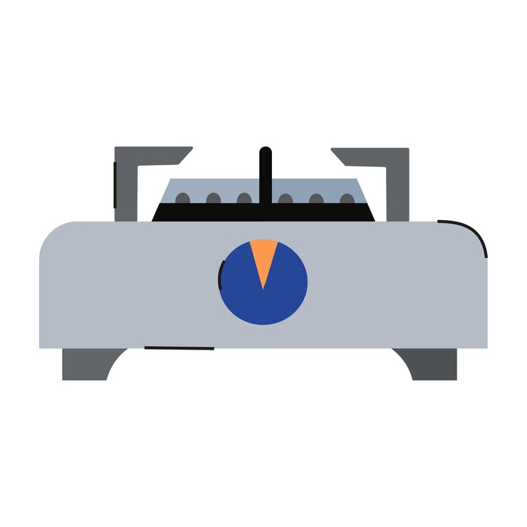 Vector el icono de la estufa de gas, el clipart, el avatar, el logotipo, la ilustración vectorial aislada.