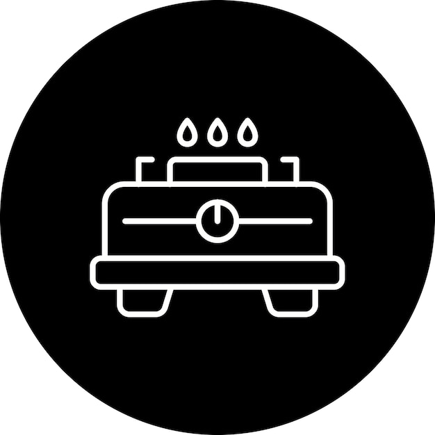 Icono de la estufa de gas