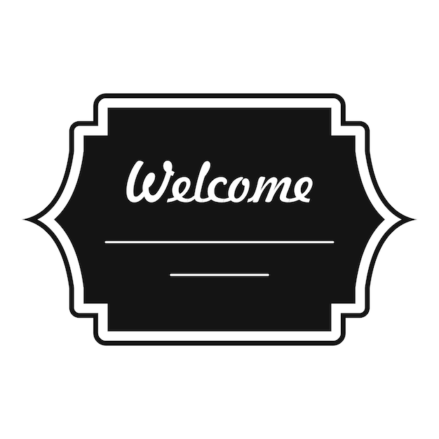 Icono de etiqueta bien cumplido Ilustración simple del icono de vector de etiqueta bien cumplido para web
