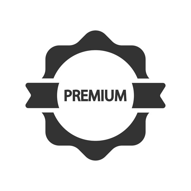 Ícono de la etiqueta de etiqueta premium