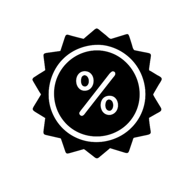 icono de la etiqueta de la insignia de descuento de venta