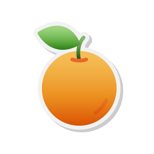 Icono de etiqueta naranja ilustración vectorial