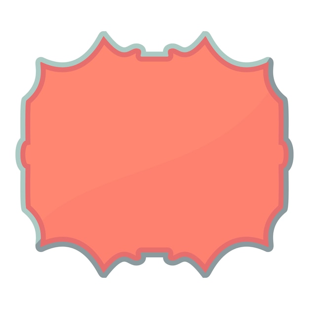 Ícono de etiqueta vacía Ilustración de dibujos animados del ícono vectorial de etiqueta vacia para la web