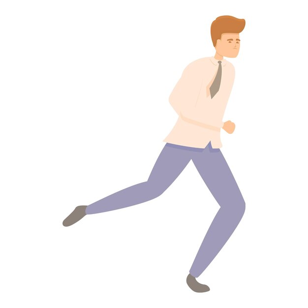 Icono de evacuación de peligro Caricatura de icono de vector de evacuación de peligro para diseño web aislado sobre fondo blanco