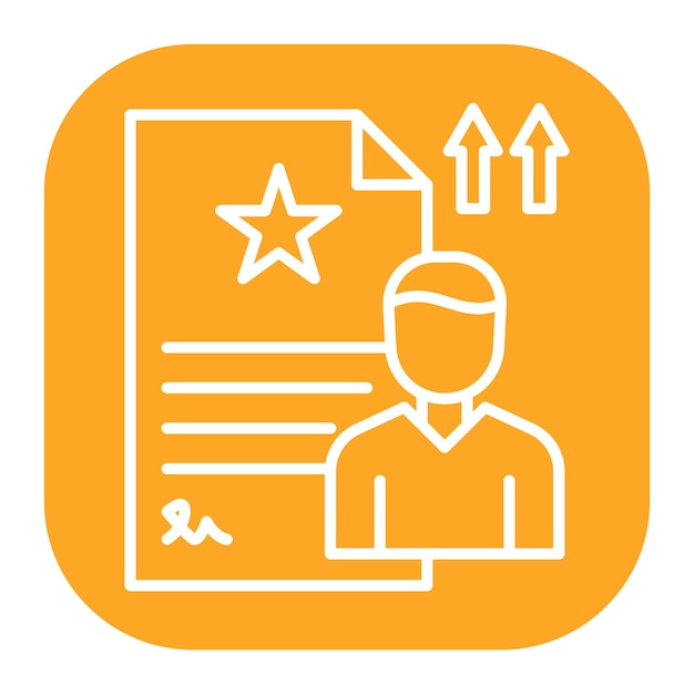 Icono de evaluación del rendimiento