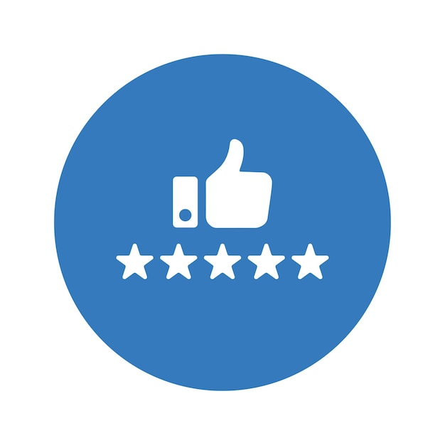 Icono de evaluación de la satisfacción