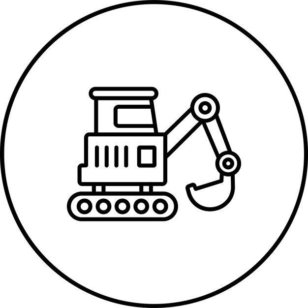 Icono de la excavadora