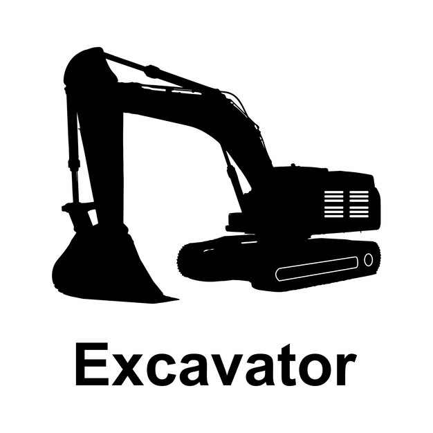 El icono de la excavadora