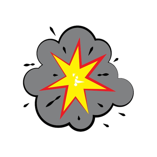 Vector icono de explosión