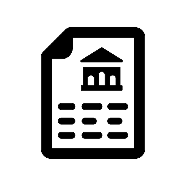 El icono del extracto bancario