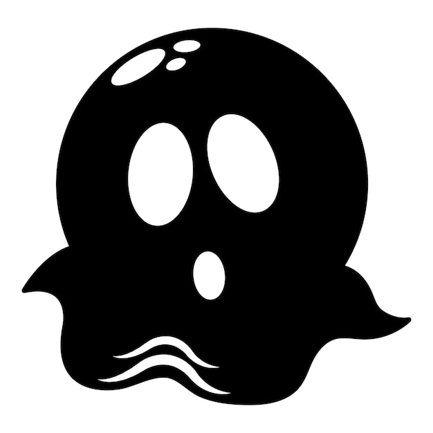 Icono de fantasma ilustración simple del icono de vector de fantasma para web