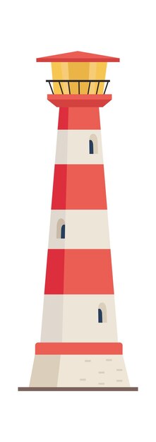 Icono de faro de mar ilustración vectorial