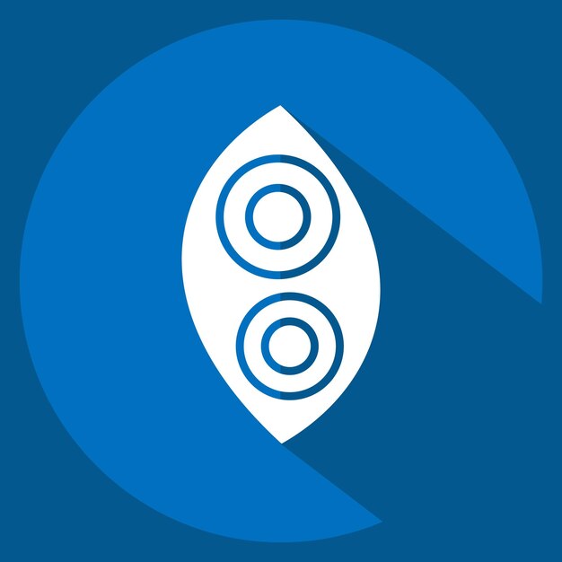 Icono Faros relacionados con piezas de repuesto símbolo estilo sombra larga diseño simple editable