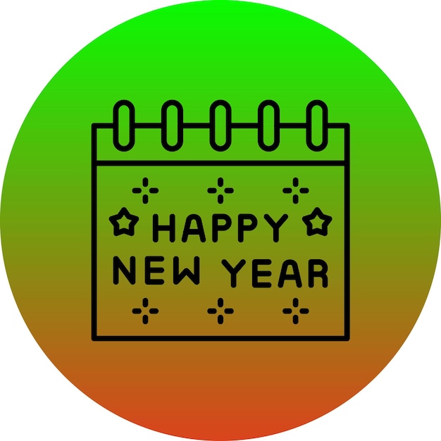Icono de Feliz Año Nuevo
