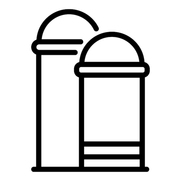 Icono de fertilizante del suelo Icono de vector de fertilizante del suelo de esquema para diseño web aislado sobre fondo blanco