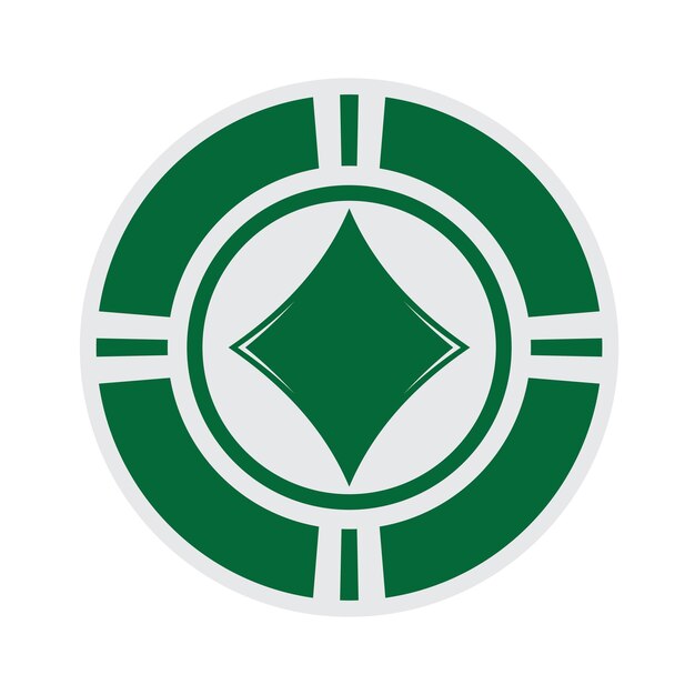 Icono de fichas de casino icono de vector de fichas de póquer logotipofichas de casino para póquer o ruletailustración vectorial aislada en fondo blanco