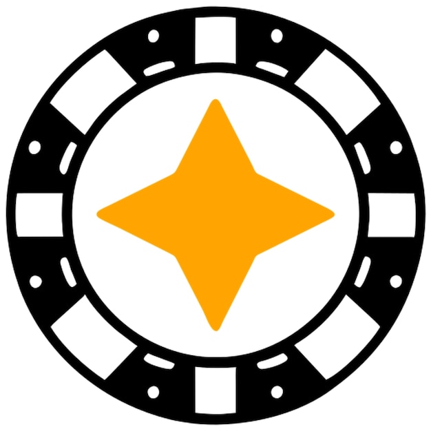 un icono de fichas de juego de casino