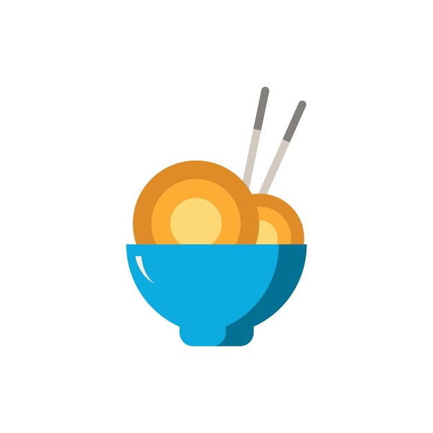 Ícono de fideos chinos Elemento simple de la colección de alimentos marinos Ícono de fideos chinos creativos para infografías de plantillas de diseño web y más
