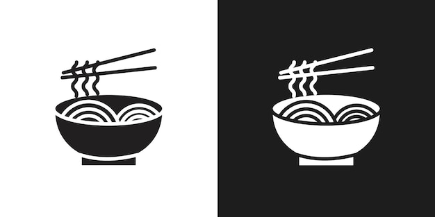 El icono de los fideos es el vector del logotipo.