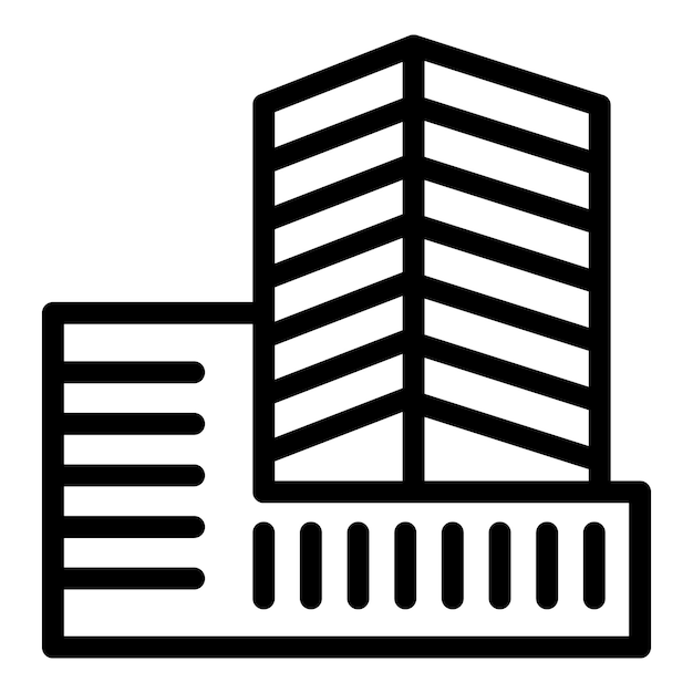 Icono de fiesta judía esquema vector Israel edificio tarjeta fiesta