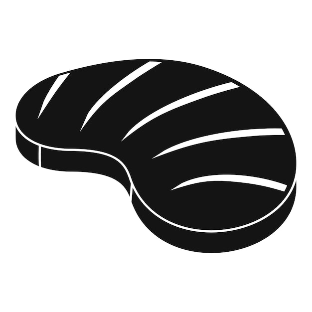 Icono de filete estadounidense Ilustración simple de ícono vectorial de filete americano para diseño web aislado en fondo blanco