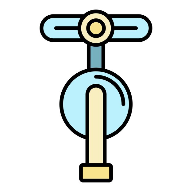 Icono de filtración de agua Contorno de filtración de agua vector icono color plano aislado