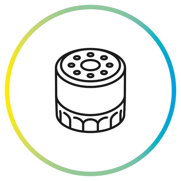 icono del filtro de aceite del coche
