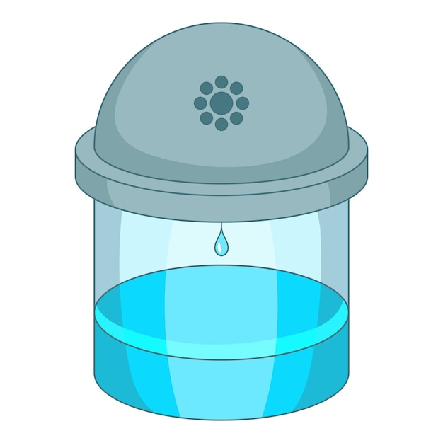 Icono de filtro de agua Ilustración de dibujos animados de icono de vector de filtro de agua para web