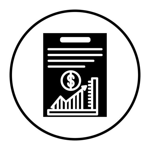 Icono de financiación de acciones