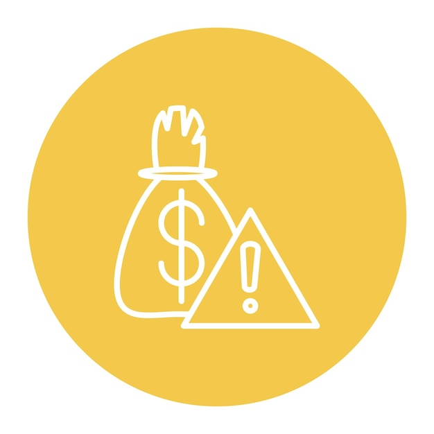 El icono de financiación de la deuda