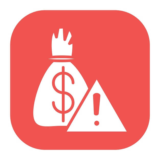 El icono de financiación de la deuda
