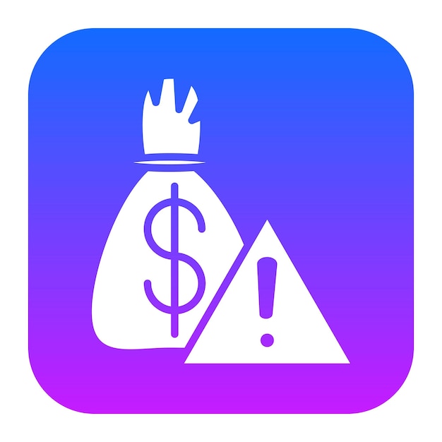 El icono de financiación de la deuda