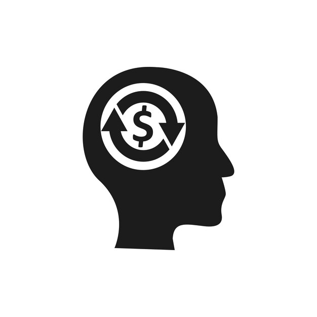 icono de finanzas de negocios glifo sólido negro aislado en fondo blanco