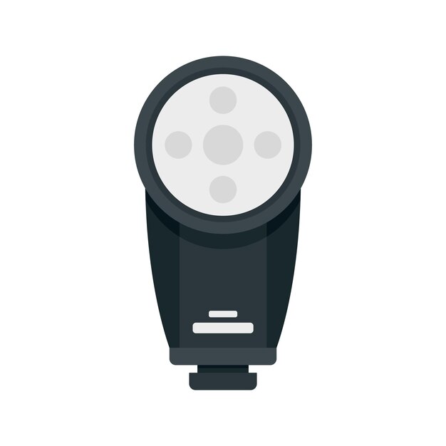 Icono de flash LED de cámara Ilustración plana del icono de vector de flash LED de cámara para diseño web
