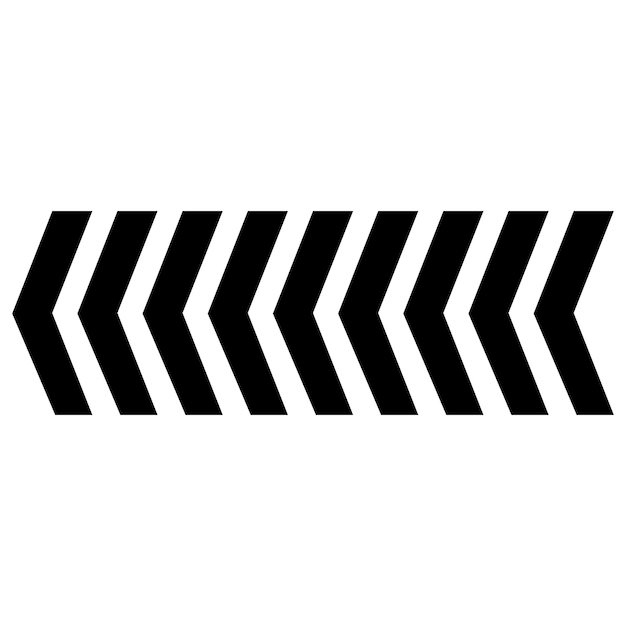 Icono de flecha chevron doodle línea negra diseño gráfico Vector aislado en fondo blanco Vector