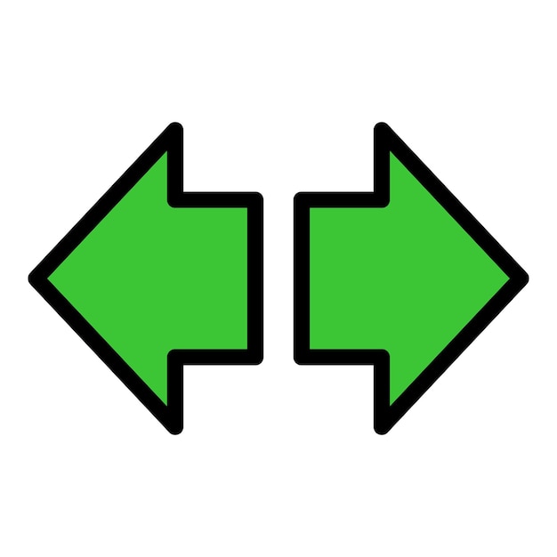 Icono de la flecha de dirección del tablero de instrumentos Icono del vector de la flechilla de dirección de los tableros de instrumentos Color plano aislado