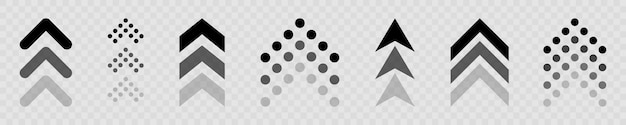 Icono de flecha. Pase la flecha. Deslice hacia arriba el botón de icono. Flecha de desplazamiento hacia arriba. Icono de vector