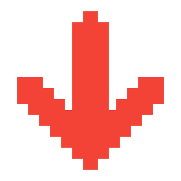 icono de flecha de píxel icono de Flecha de botón icono deflecha con estilo de 8 bits