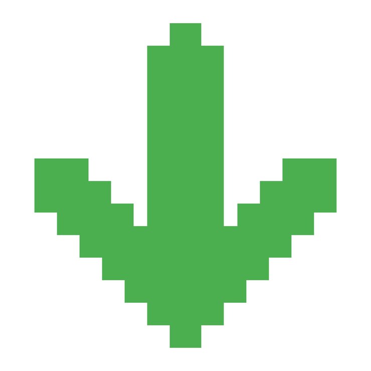 Vector icono de flecha de píxel icono de flecha de botón icono deflecha con estilo de 8 bits
