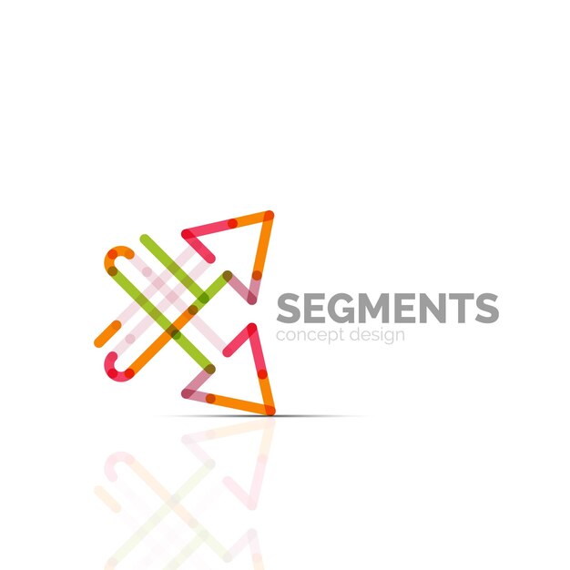 Icono de flecha vector logo Elemento de marca de la empresa