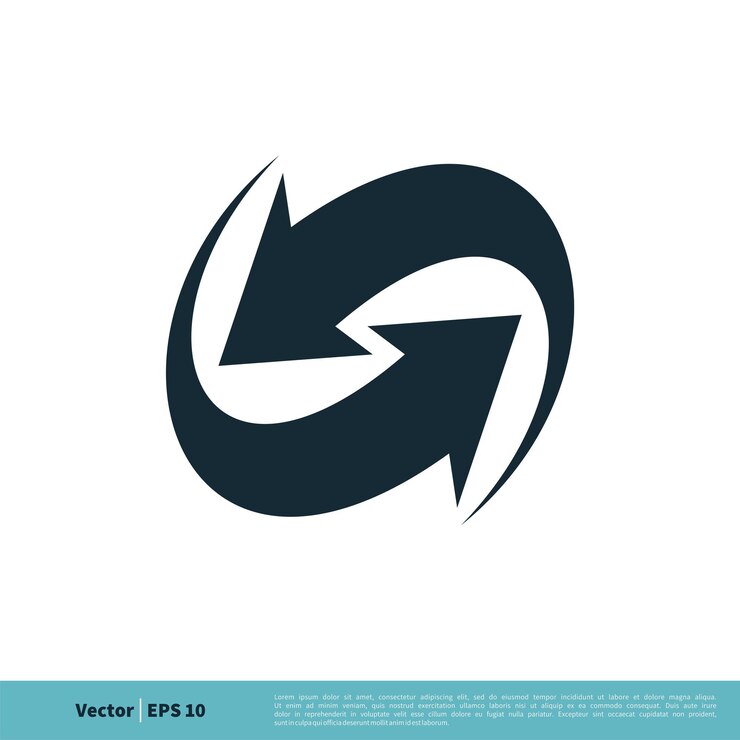 Vector icono de flecha vector logo plantilla ilustración diseño vector eps 10