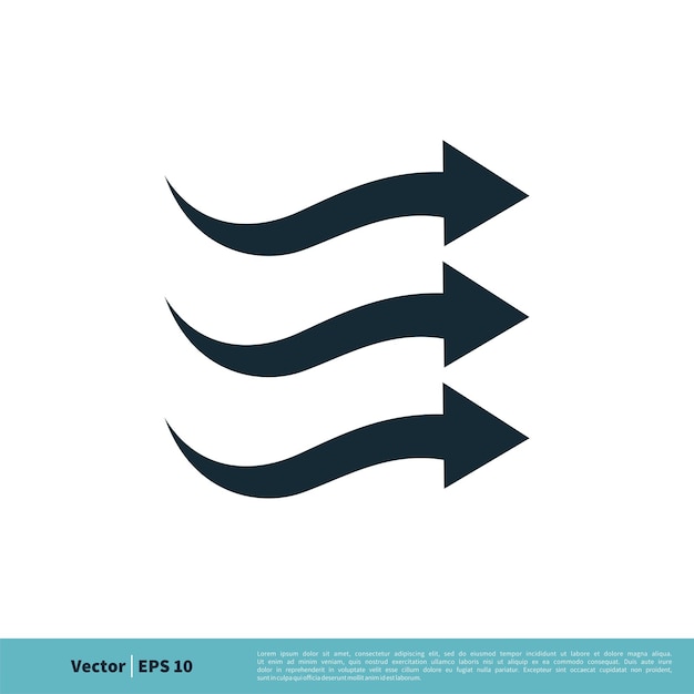 Icono de flecha Vector Logo Plantilla Ilustración Diseño Vector EPS 10