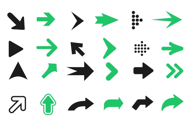 icono de flechas símbolo de signo de flecha ilustración vectorial