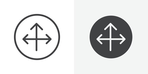Ícono de flexibilidad Signo vectorial de contorno